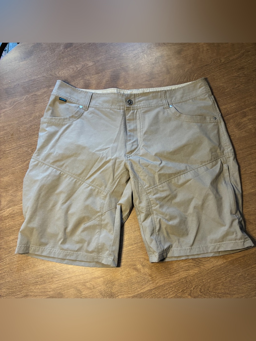 KÜHL Silencr Kargo Shorts Carbon Grey Lightweight Softshell Stretch Men's 38